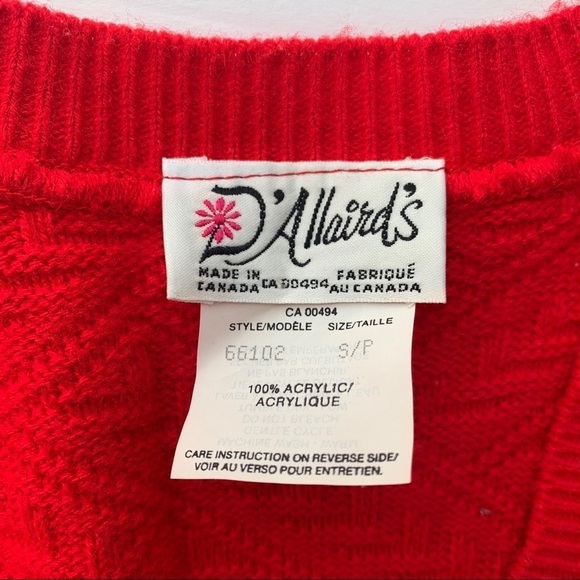 VINTAGE Sweater Vest / V-Neck - Size S - Picture 4 of 10